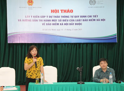 Góp ý Dự thảo Thông tư quy định chi tiết và hướng dẫn thi hành một số điều của Luật BHXH về bảo hiểm xã hội bắt buộc