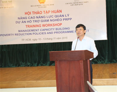 Nâng cao năng lực quản lý về Dự án hỗ trợ giảm nghèo PRPP