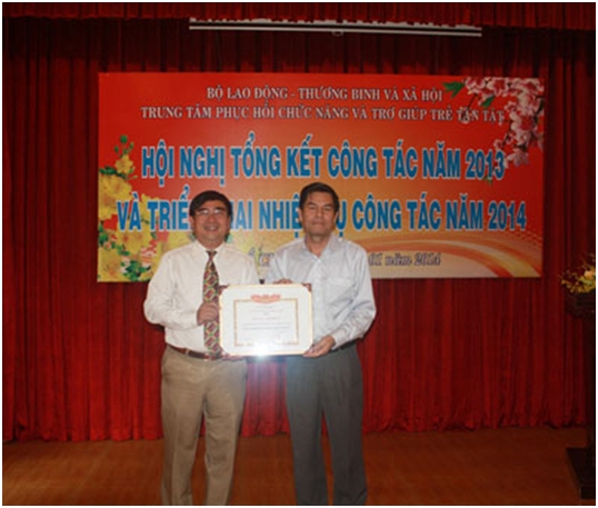 Trung tâm Phục hồi Chức năng và Trợ giúp Trẻ tàn tật hoàn thành tốt nhiệm vụ năm 2013