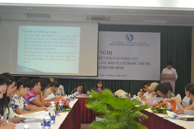 Nâng cao năng lực cho cán bộ làm công tác bảo vệ chăm sóc trẻ em trên địa bàn TPHCM