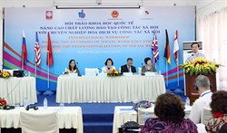 Hội thảo Quốc tế nâng cao chất lượng đào tạo gắn với chuyên nghiệp hóa các dịch vụ CTXH