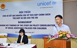 Chia sẻ kết quả nghiên cứu tích hợp chính sách trợ giúp xã hội cho trẻ em