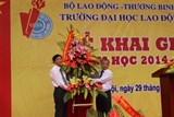 Thứ trưởng Doãn Mậu Diệp dự Lễ Khai giảng năm học 2014 - 2015 Trường Đại học Lao động – Xã hội